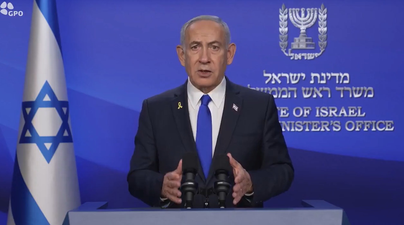 Perdana Menteri Benjamin Netanyahu mengatakan pasukan menargetkan fasilitas nuklir Iran, program senjata nuklir, fasilitas utama pengayaan, hingga ilmuwan nuklir. (X@poin_opini)